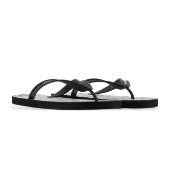 Armani Exchange Flip-flops logo black, white