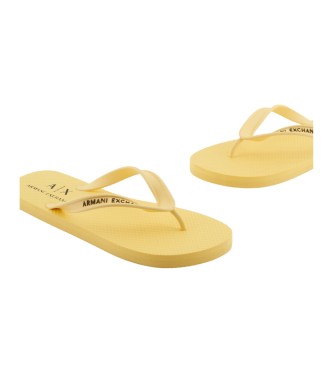 Armani Exchange Chanclas XUQ002 amarillo 