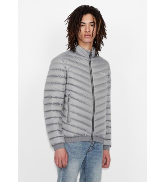 Armani Exchange Graue Daunenjacke