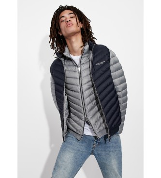 Armani Exchange Graue Daunenjacke