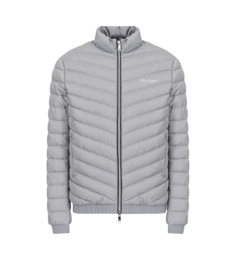 Armani Exchange Graue Daunenjacke