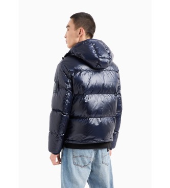 Armani Exchange Navy Down Coat