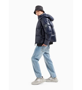 Armani Exchange Navy Down Coat