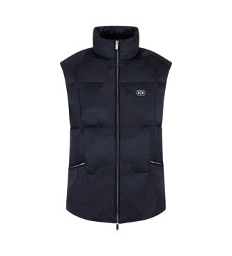 Armani Exchange Navy Piumino Vest