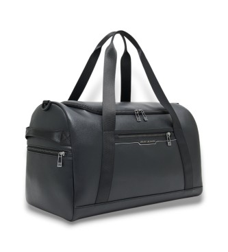 Armani Exchange Canvas bag made of black coated material