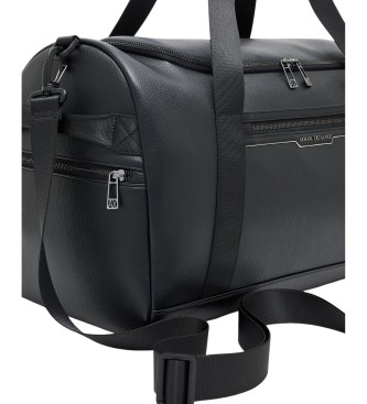 Armani Exchange Canvas bag made of black coated material