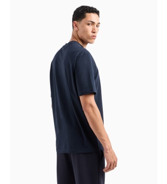 Armani Exchange Majica z žepom Navy Pocket T-shirt