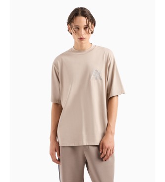 Armani Exchange T-shirt bege pesada