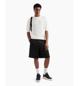Armani Exchange Koszulka polo z dzianiny w kolorze złamanej bieli