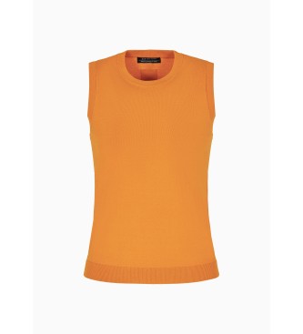 Armani Exchange Top Monograma laranja