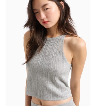 Armani Exchange Grey sleeveless top