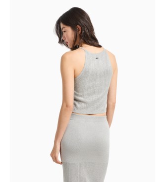 Armani Exchange Grey sleeveless top