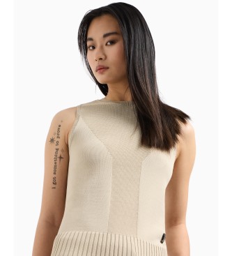 Armani Exchange Beige strapless top