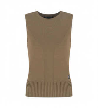 Armani Exchange Top senza spalline marrone