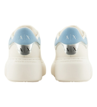 Armani Exchange Sneakers i slangeskind hvid