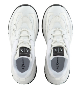 Armani Exchange Chaussures en noprne blanc