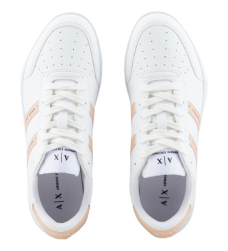 Armani Exchange White Coated Sneakers