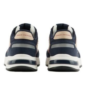 Armani Exchange Sneakers in Tecnofibra Blu Navy
