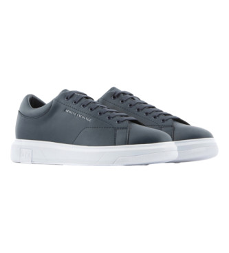 Armani Exchange Action Leather Sneakers navy