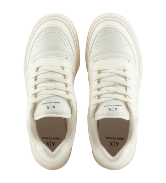 Armani Exchange Lace Up Sneakers beige