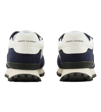 Armani Exchange Trainers Navy Mesh