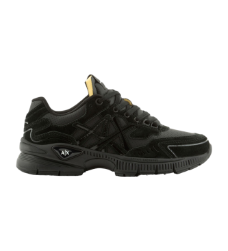 Armani Exchange Scarpe da ginnastica stringate nere