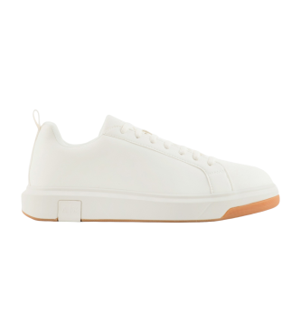 Armani Exchange Witte geweven pantoffels