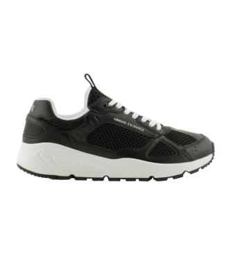 Armani Exchange Scarpe da ginnastica stringate nere
