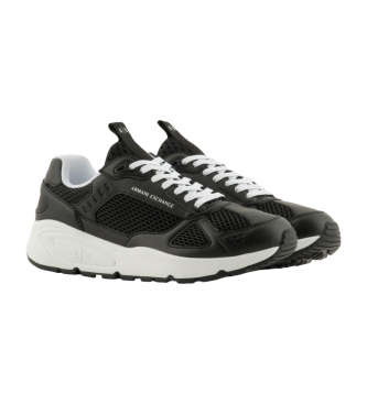 Armani Exchange Scarpe da ginnastica stringate nere