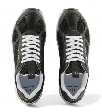 Armani Exchange Scarpe da ginnastica stringate nere