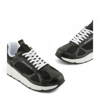 Armani Exchange Scarpe da ginnastica stringate nere