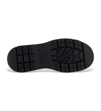 Armani Exchange Black Laced Leather Shoes