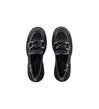 Armani Exchange Loafers Loafer svart