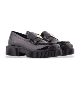 Armani Exchange Loafer ldermockasiner svart