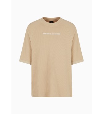 Armani Exchange T-shirt gaufr beige