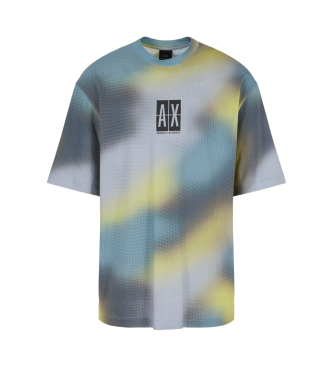 Armani Exchange T-shirt in jersey di cotone multicolor