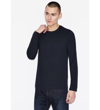 Armani Exchange Maglione in maglia blu scuro