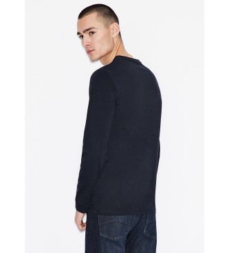 Armani Exchange Sweter Maglia navy