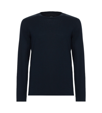 Armani Exchange Maglione in maglia blu scuro