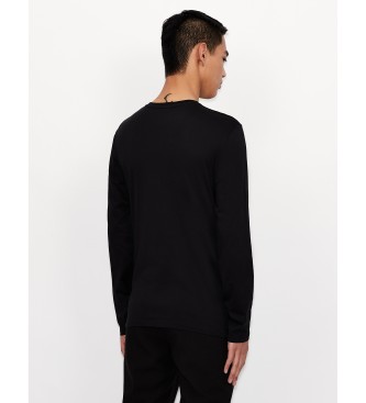 Armani Exchange Camiseta Maglia negro