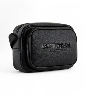 Armani Exchange Saco de ombro com 2 bolsos preto