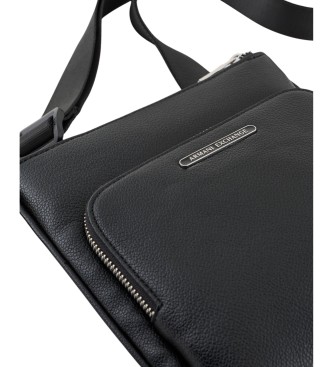 Armani Exchange Ključna torba za na ramo črna