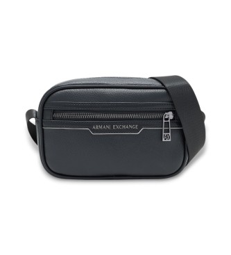 Armani Exchange Black shiny effect shoulder strap