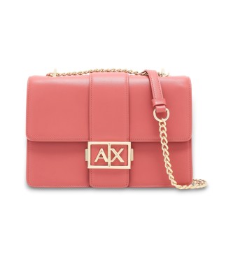 Armani Exchange Logo Metal coral bag