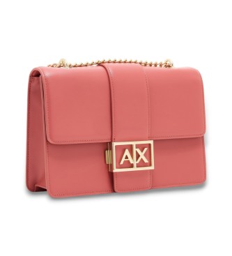 Armani Exchange Logo Metal coral bag