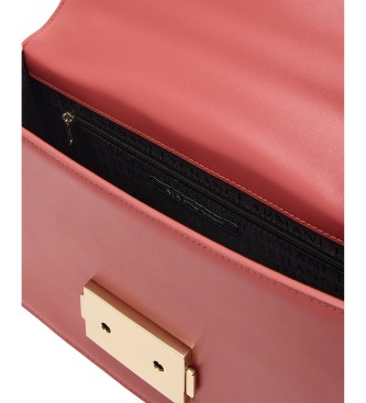 Armani Exchange Logo Metal coral bag