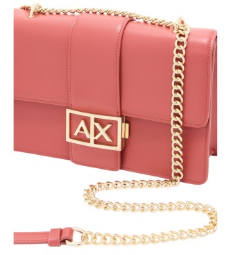 Armani Exchange Logo Metal coral bag