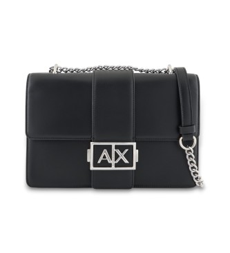 Armani Exchange Logo Metal Bag black