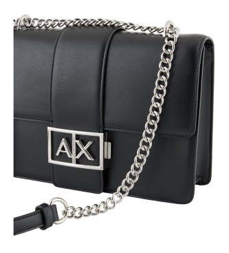 Armani Exchange Logo Metal Bag black
