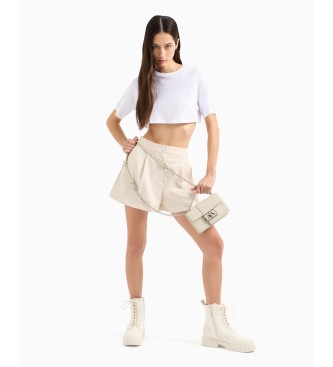 Armani Exchange Logo Metal taupe bag
